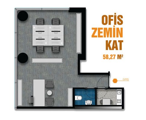 OFİS ZEMİN KAT